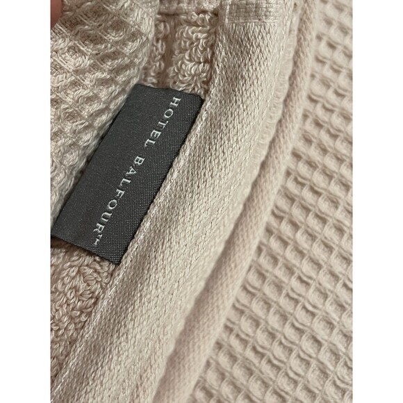 Hotel Balfour Bath Towel Set Pink Waffle Wave Textured Cotton 9 Piece Set NEW - Picture 6 of 10